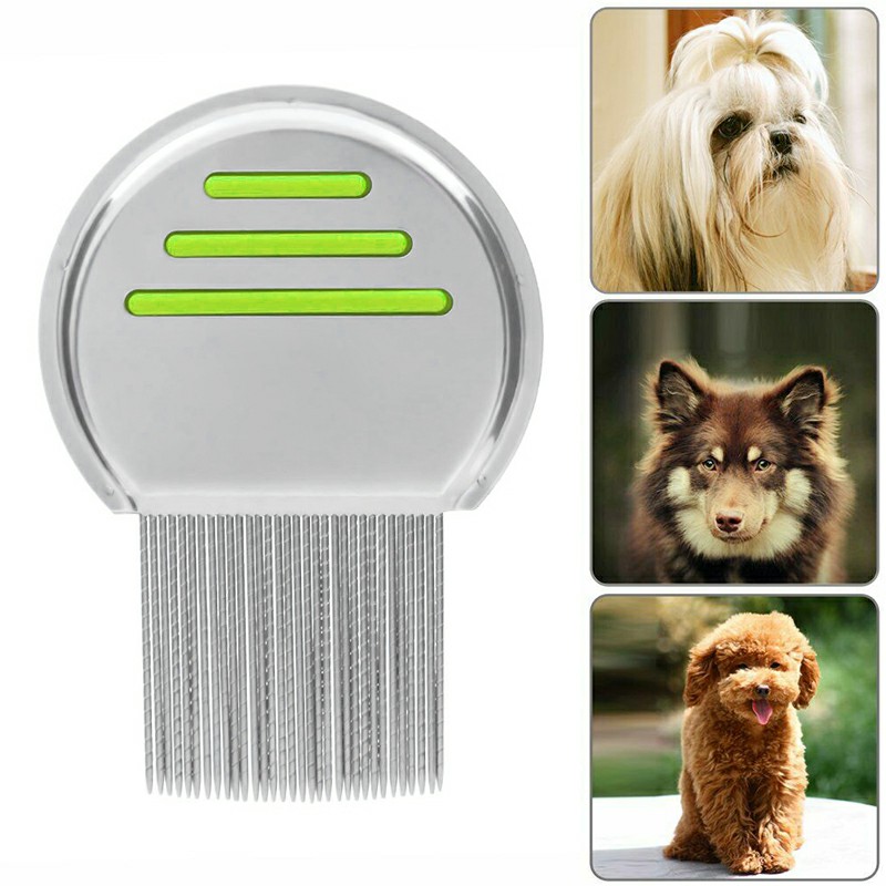 Lice Comb Stainless Steel Professional Lice Combs and Head Lice Treatment - Green