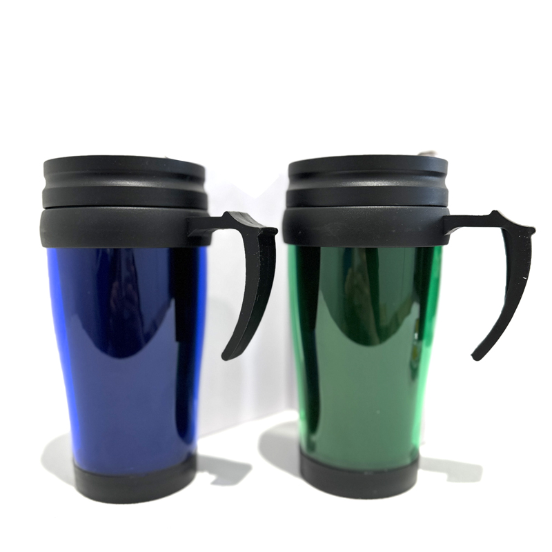 Car Travel Mug Vacuum Insulated Coffee Mug with Handle - Random Colour